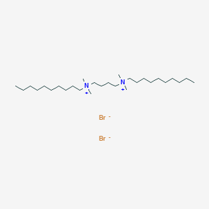 molecular formula C28H62Br2N2 B14386995 N~1~,N~4~-Didecyl-N~1~,N~1~,N~4~,N~4~-tetramethylbutane-1,4-bis(aminium) dibromide CAS No. 87723-15-7