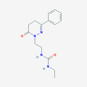 molecular formula C15H20N4O2 B14387017 N-Ethyl-N'-[2-(6-oxo-3-phenyl-5,6-dihydropyridazin-1(4H)-yl)ethyl]urea CAS No. 88421-32-3