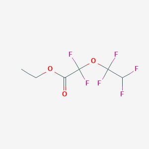 molecular formula C6H6F6O3 B14387022 Ethyl difluoro(1,1,2,2-tetrafluoroethoxy)acetate CAS No. 88239-69-4