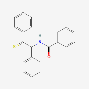 molecular formula C21H17NOS B14387026 N-(1,2-Diphenyl-2-sulfanylideneethyl)benzamide CAS No. 89873-96-1