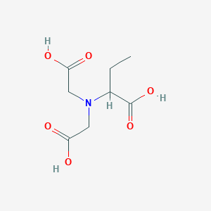 molecular formula C8H13NO6 B14387089 2-[Bis(carboxymethyl)amino]butanoic acid CAS No. 90088-64-5