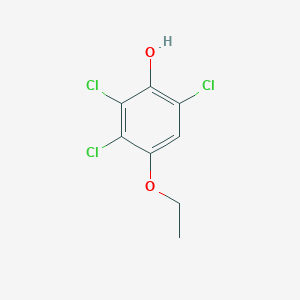 molecular formula C8H7Cl3O2 B14387096 2,3,6-Trichloro-4-ethoxyphenol CAS No. 89748-20-9