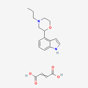 molecular formula C19H24N2O5 B14387133 but-2-enedioic acid;2-(1H-indol-4-yl)-4-propylmorpholine CAS No. 88059-37-4