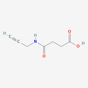 molecular formula C7H9NO3 B1438716 4-Oxo-4-(prop-2-yn-1-ylamino)butanoic acid CAS No. 342022-20-2