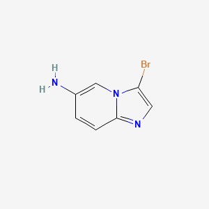 molecular formula C7H6BrN3 B1438719 3-Bromoimidazo[1,2-a]pyridin-6-amine CAS No. 1099621-14-3