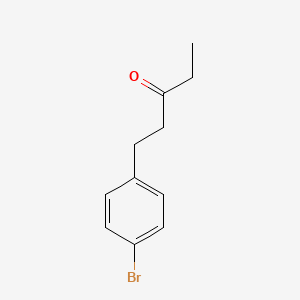 molecular formula C11H13BrO B1438720 1-(4-Bromophenyl)pentan-3-one CAS No. 1099653-55-0