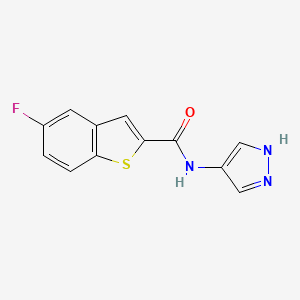 5-fluoro-N-(1H-pyrazol-4-yl)-1-benzothiophene-2-carboxamide