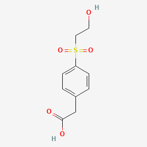 2-[4-(2-Hydroxyethanesulfonyl)phenyl]acetic acid