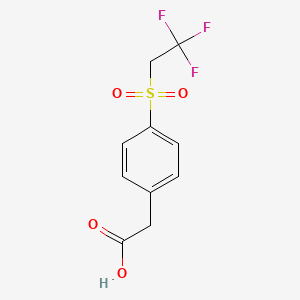 2-[4-(2,2,2-Trifluoroethanesulfonyl)phenyl]acetic acid