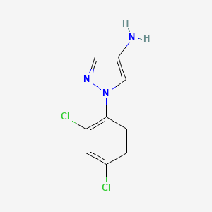 molecular formula C9H7Cl2N3 B1438731 1-(2,4-dichlorophenyl)-1H-pyrazol-4-amine CAS No. 14044-29-2