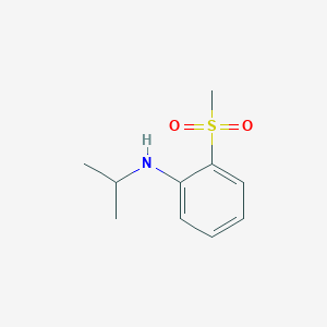 molecular formula C10H15NO2S B1438743 2-methanesulfonyl-N-(propan-2-yl)aniline CAS No. 1154733-37-5