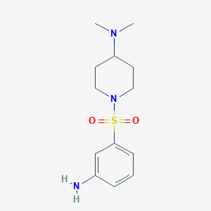 1-(3-aminobenzenesulfonyl)-N,N-dimethylpiperidin-4-amine