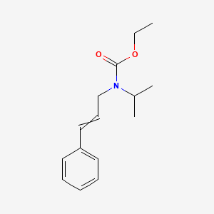 molecular formula C15H21NO2 B14387499 Ethyl (3-phenylprop-2-en-1-yl)propan-2-ylcarbamate CAS No. 88281-74-7