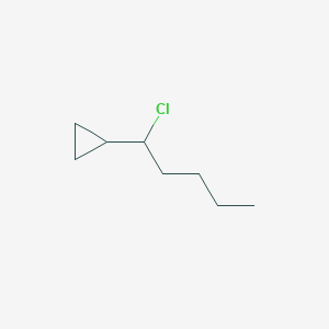 molecular formula C8H15Cl B14387505 (1-Chloropentyl)cyclopropane CAS No. 88106-25-6