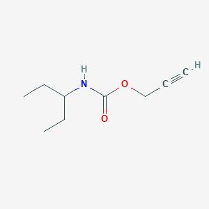 molecular formula C9H15NO2 B14387537 Prop-2-yn-1-yl pentan-3-ylcarbamate CAS No. 89733-26-6