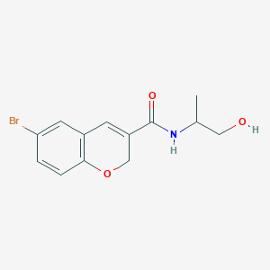 6-bromo-N-(1-hydroxypropan-2-yl)-2H-chromene-3-carboxamide