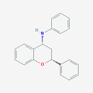 molecular formula C21H19NO B14387589 (2R,4R)-N,2-Diphenyl-3,4-dihydro-2H-1-benzopyran-4-amine CAS No. 88214-64-6
