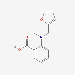 molecular formula C13H13NO3 B1438760 2-[(Furan-2-ylmethyl)(methyl)amino]benzoic acid CAS No. 1156524-53-6