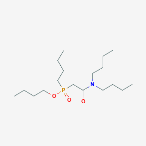 molecular formula C18H38NO3P B14387610 Butyl butyl[2-(dibutylamino)-2-oxoethyl]phosphinate CAS No. 87753-50-2