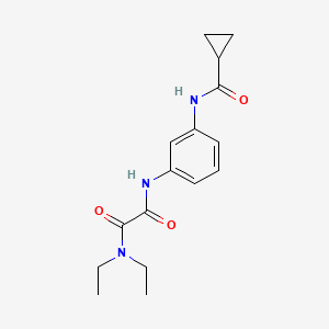 molecular formula C16H21N3O3 B14387612 N~2~-{3-[(Cyclopropanecarbonyl)amino]phenyl}-N~1~,N~1~-diethylethanediamide CAS No. 88150-13-4