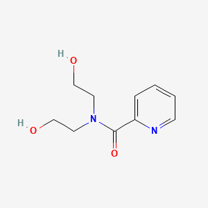 molecular formula C10H14N2O3 B14387703 N,N-Bis(2-hydroxyethyl)pyridine-2-carboxamide CAS No. 88531-01-5