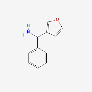 molecular formula C11H11NO B1438771 Furan-3-yl(phenyl)methanamine CAS No. 1155469-50-3