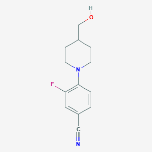 3-Fluoro-4-[4-(hydroxymethyl)piperidin-1-yl]benzonitrile
