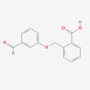 molecular formula C15H12O4 B1438774 2-(3-Formylphenoxymethyl)benzoic acid CAS No. 1154270-79-7