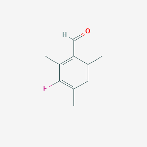 molecular formula C10H11FO B14387744 3-Fluoro-2,4,6-trimethylbenzaldehyde CAS No. 88174-28-1