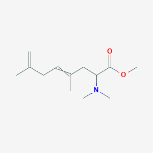 molecular formula C13H23NO2 B14387758 Methyl 2-(dimethylamino)-4,7-dimethylocta-4,7-dienoate CAS No. 88471-76-5