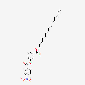 molecular formula C30H41NO6 B14387797 Hexadecyl 3-[(4-nitrobenzoyl)oxy]benzoate CAS No. 89882-73-5