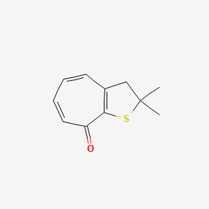 molecular formula C11H12OS B14387846 2,2-Dimethyl-2,3-dihydro-8H-cyclohepta[b]thiophen-8-one CAS No. 88050-68-4