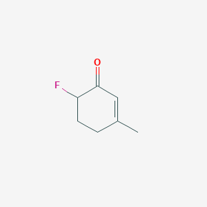 molecular formula C7H9FO B14387854 6-Fluoro-3-methylcyclohex-2-en-1-one CAS No. 88100-67-8