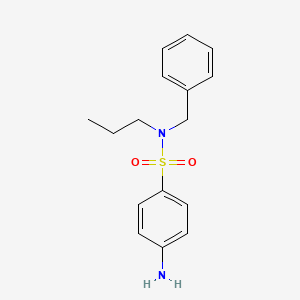 molecular formula C16H20N2O2S B1438788 4-Amino-N-benzyl-N-propylbenzenesulfonamide CAS No. 1155063-54-9
