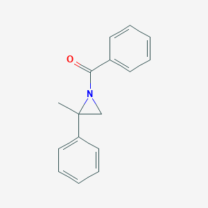 molecular formula C16H15NO B14387899 (2-Methyl-2-phenylaziridin-1-yl)(phenyl)methanone CAS No. 88122-88-7