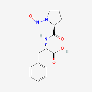 molecular formula C14H17N3O4 B14387971 L-Phenylalanine, N-(1-nitroso-L-prolyl)- CAS No. 88476-98-6