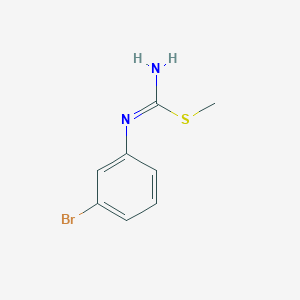 molecular formula C8H9BrN2S B14388079 methyl N'-(3-bromophenyl)carbamimidothioate CAS No. 88352-41-4