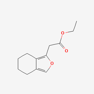 molecular formula C12H16O3 B14388107 Ethyl (4,5,6,7-tetrahydro-2-benzofuran-1-yl)acetate CAS No. 89880-45-5
