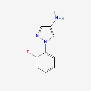 molecular formula C9H8FN3 B1438816 1-(2-fluorophenyl)-1H-pyrazol-4-amine CAS No. 1153040-48-2