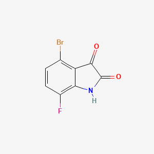 molecular formula C8H3BrFNO2 B1438817 4-Bromo-7-fluoroindoline-2,3-dione CAS No. 1153535-26-2