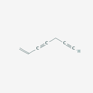 molecular formula C7H6 B14388171 Hept-1-ene-3,6-diyne CAS No. 89794-00-3