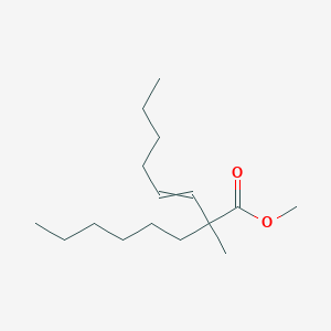 molecular formula C16H30O2 B14388183 Methyl 2-hexyl-2-methyloct-3-enoate CAS No. 88016-22-2