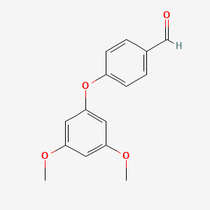 molecular formula C15H14O4 B1438819 4-(3,5-Dimethoxyphenoxy)benzaldehyde CAS No. 61344-00-1