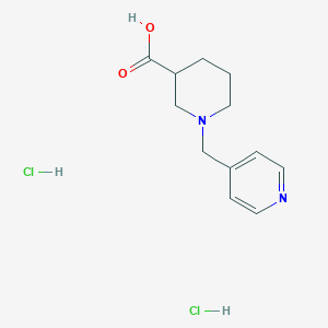 molecular formula C12H18Cl2N2O2 B1438820 1-(Pyridin-4-ylmethyl)piperidine-3-carboxylic acid dihydrochloride CAS No. 887445-06-9