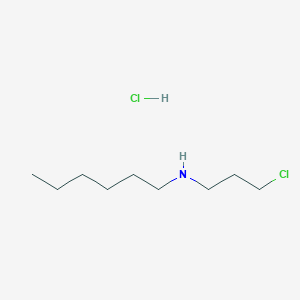 molecular formula C9H21Cl2N B14388227 N-(3-chloropropyl)hexan-1-amine;hydrochloride CAS No. 88090-12-4