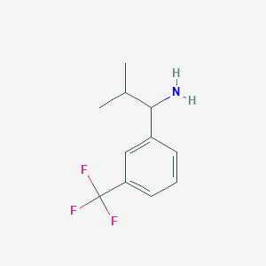 molecular formula C11H14F3N B1438824 2-甲基-1-[3-(三氟甲基)苯基]丙胺 CAS No. 1021032-89-2