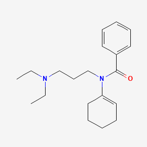 molecular formula C20H30N2O B14388283 N-(Cyclohex-1-en-1-yl)-N-[3-(diethylamino)propyl]benzamide CAS No. 90040-59-8