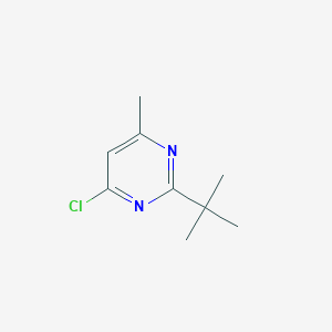 molecular formula C9H13ClN2 B1438829 2-Tert-butyl-4-chloro-6-methylpyrimidine CAS No. 848499-91-2