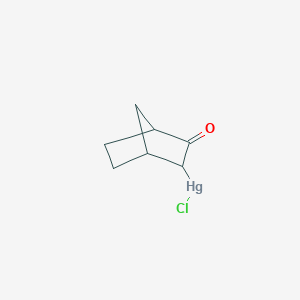 molecular formula C7H9ClHgO B14388291 Chloro-(3-oxonorbornan-2-YL)mercury CAS No. 89856-65-5