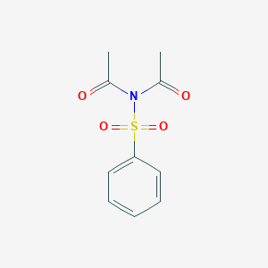 molecular formula C10H11NO4S B14388300 N-Acetyl-N-(benzenesulfonyl)acetamide CAS No. 89593-38-4